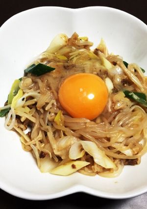 ヘルシー☆たまごと混ぜてパスタ風白滝-レシピのメイン写真