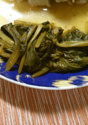 付け合わせに　ほうれん草の　ウスター煮！-レシピのメイン写真