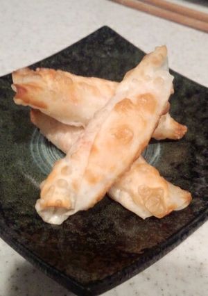 はんぺん×かにかま◎餃子の皮でくるくる-レシピのメイン写真