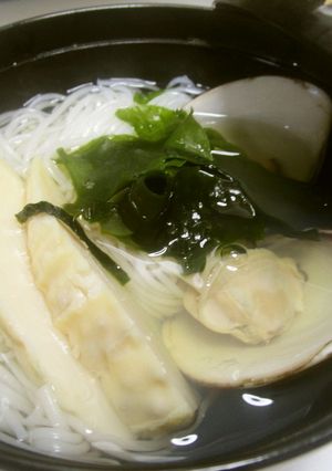 はまぐりと筍のにゅうめん-レシピのメイン写真