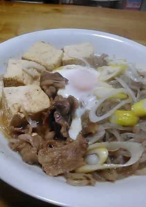 牛肉と焼き豆腐のすき煮-レシピのメイン写真