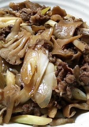 牛肉・舞茸のすき煮-レシピのメイン写真