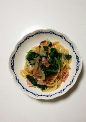 菜の花のペペロンチーノ-レシピのメイン写真