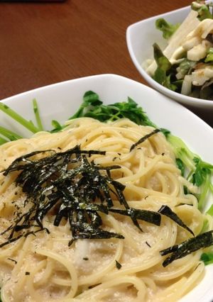 おいしい！たらこパスタ♪-レシピのメイン写真