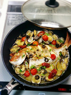 鯛のアクアパッツア❤フライパンで簡単に❤-レシピのメイン写真