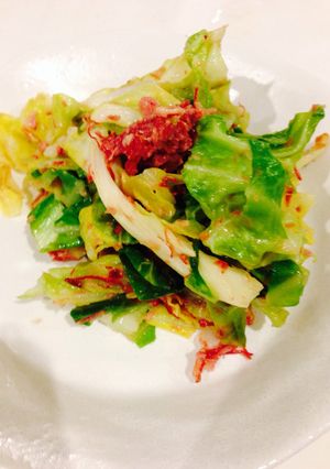 春キャベツとコンビーフの前菜風-レシピのメイン写真