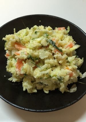 水菜漬けとキャベツ入りのポテトサラダ☆-レシピのメイン写真