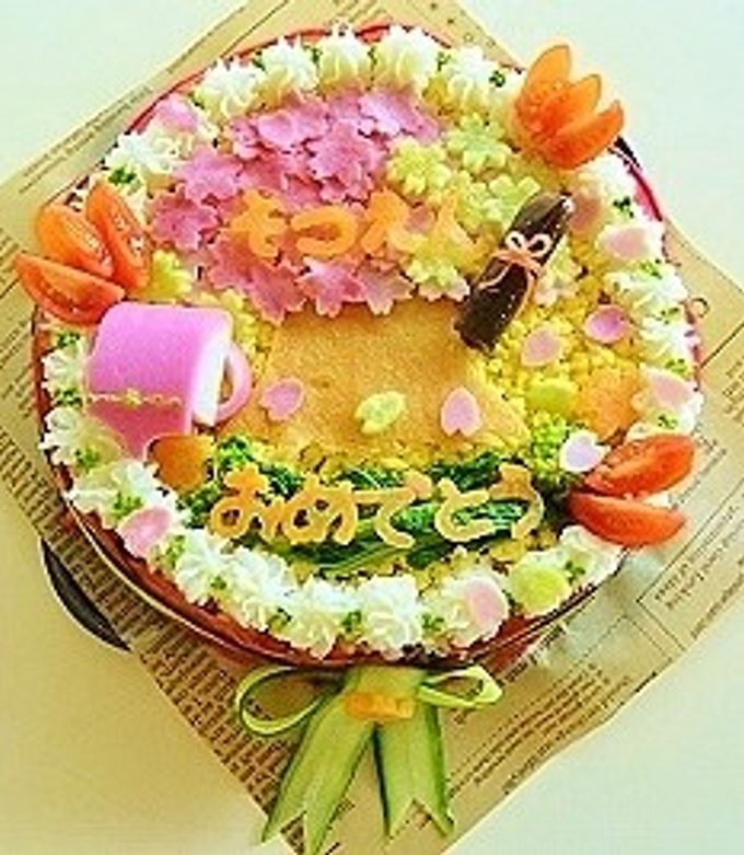 卒業式、卒園式おめでとうご飯ケーキ-レシピのメイン写真