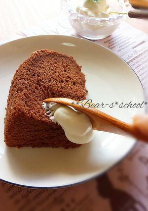 私の❀チョコレートシフォンケーキ-レシピのメイン写真