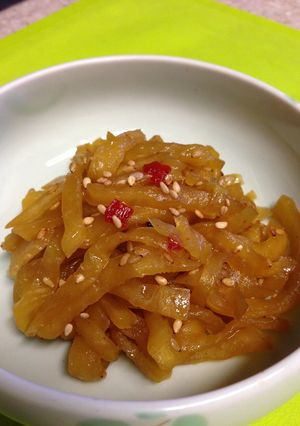 甘辛で旨い！たくあん炒め-レシピのメイン写真