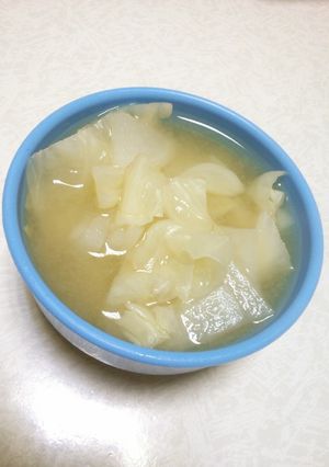 大根キャベツ味噌汁-レシピのメイン写真