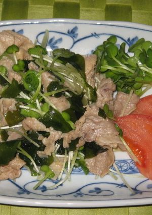 豚肉とワカメのマリネ-レシピのメイン写真