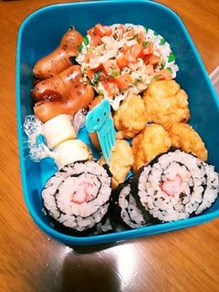チビ冬の弁当*グルグル海苔巻き-レシピのメイン写真