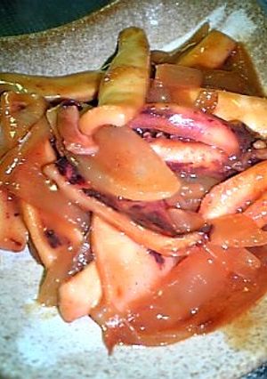 いかとたまねぎのカレー風味仕立て-レシピのメイン写真