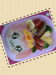 キャラ弁♪プリンセスプリキュア パフ♪-レシピのメイン写真