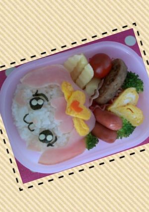 キャラ弁♪プリンセスプリキュア パフ♪-レシピのメイン写真