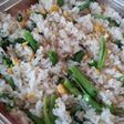 菜の花と炒り卵の彩り混ぜご飯