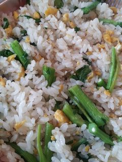 菜の花と炒り卵の彩り混ぜご飯-レシピのメイン写真