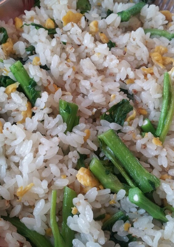 菜の花と炒り卵の彩り混ぜご飯-レシピのメイン写真