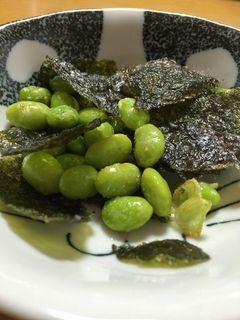 おつまみに!海苔と枝豆のさっと炒め-レシピのメイン写真