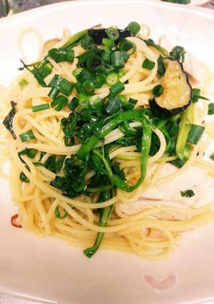 旨っ！ささみとせりのピリ辛パスタ-レシピのメイン写真