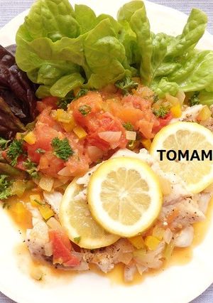 超簡単✿ホキ・白身魚ラタトュイユサラダ-レシピのメイン写真