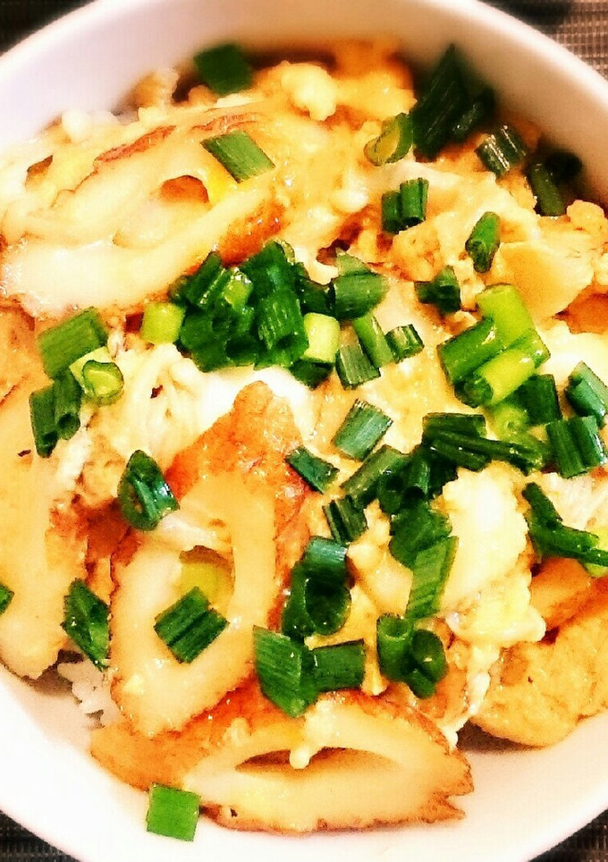 ちくわの卵とじ丼-レシピのメイン写真
