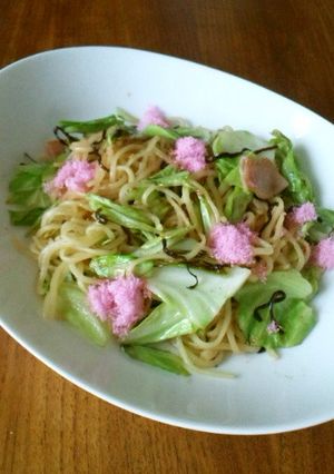 春爛漫〜な、たらこ焼そば-レシピのメイン写真