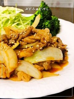 玉ねぎも一緒に✿ピリ辛スタミナ生姜焼き-レシピのメイン写真