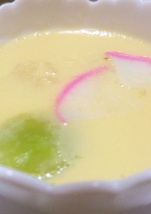 空豆の茶碗蒸し　小さくて可愛い　簡単私流-レシピのメイン写真