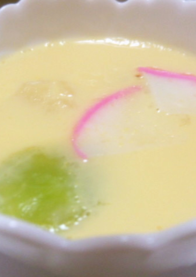 空豆の茶碗蒸し　小さくて可愛い　簡単私流-レシピのメイン写真