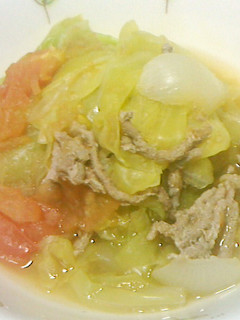 キャベツと豚ひき肉のトマト煮込み-レシピのメイン写真