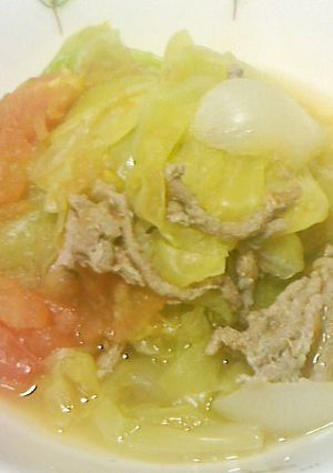 キャベツと豚ひき肉のトマト煮込み-レシピのメイン写真