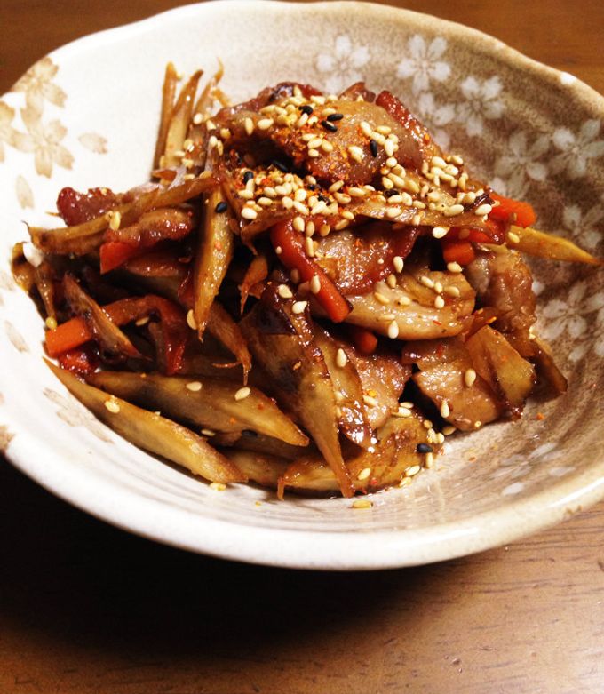 豚肉とごぼうの甘辛炒め☆お弁当にも☆-レシピのメイン写真