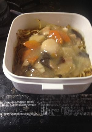 お手軽あんかけ焼きそば弁当-レシピのメイン写真