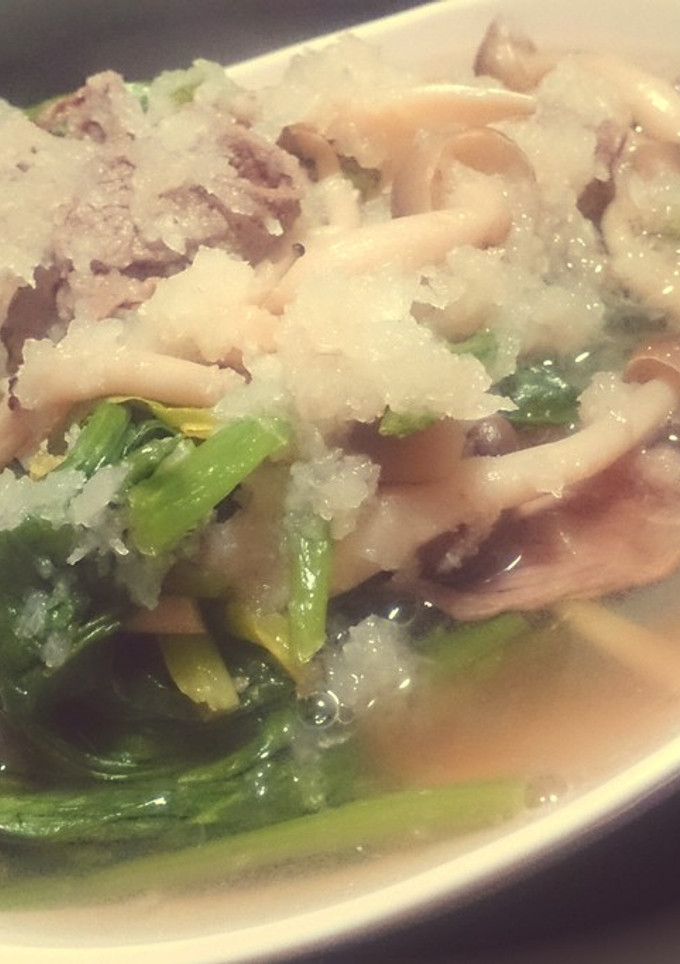 ほっこり。ほうれん草と豚肉のみぞれ煮-レシピのメイン写真