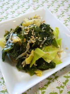 わかめとキャベツのごまマヨぽん酢あえ-レシピのメイン写真