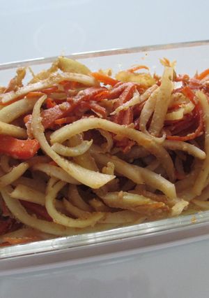 節約 野菜の皮を使った簡単キンピラ-レシピのメイン写真