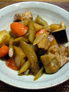 鶏肉と根菜のぽん酢煮込み(丸新本家)-レシピのメイン写真