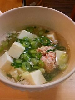 簡単!豆腐と明太子のスープ-レシピのメイン写真