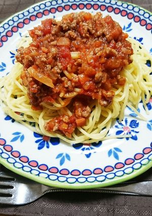 簡単ミートスパゲティ♬-レシピのメイン写真