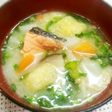 鮭の西京漬けで なんちゃって粕汁