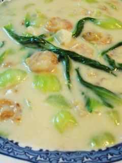 青梗菜と海老、ホタテの中華クリーム煮♪-レシピのメイン写真