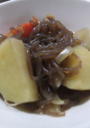 糸こんにゃくとジャガイモの煮物-レシピのメイン写真