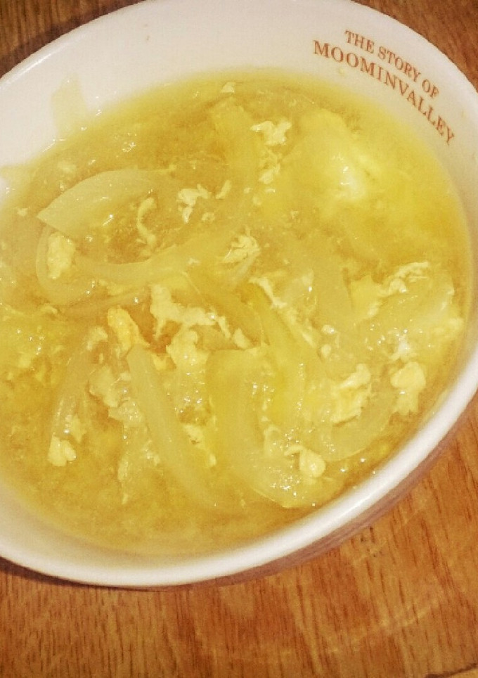 玉ねぎと卵の優しいスープ♪-レシピのメイン写真
