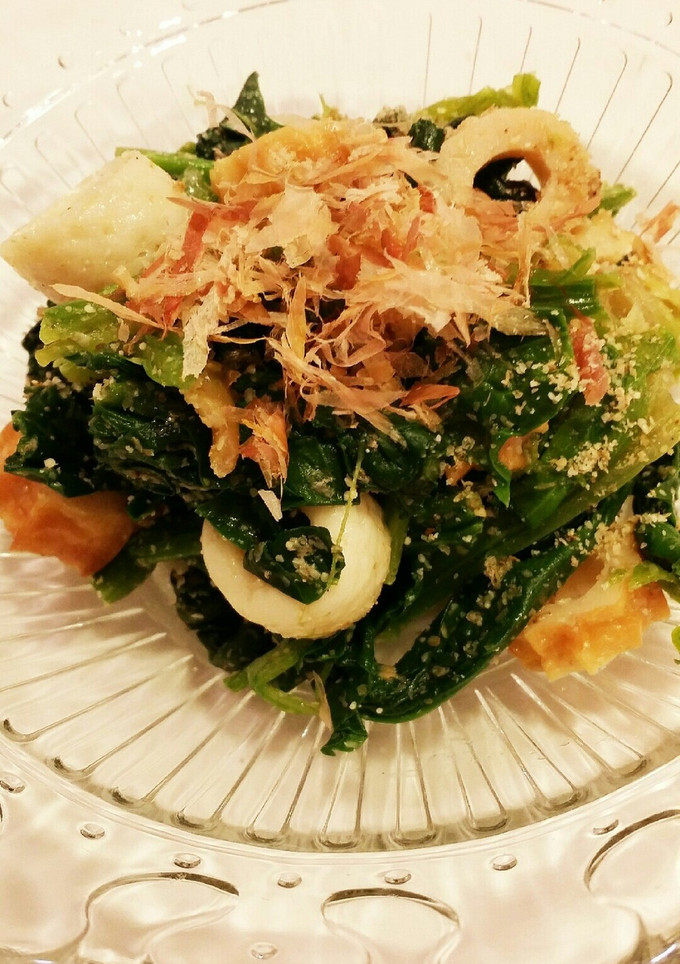 レンジで簡単★ほうれん草とちくわのお浸し-レシピのメイン写真