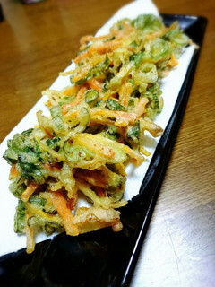 たこ焼き粉でネギと人参のかきあげ♥-レシピのメイン写真