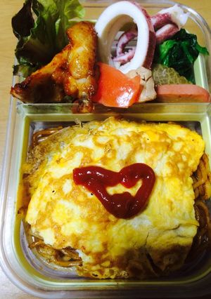 お弁当にデコオムそば-レシピのメイン写真