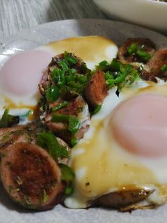 カリカリ魚肉ソーセージの目玉焼き※朝ご飯-レシピのメイン写真
