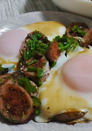 カリカリ魚肉ソーセージの目玉焼き※朝ご飯-レシピのメイン写真